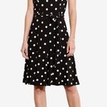 Ralph Lauren Lauren  Polka Dot Dress. Black and White. Size: 16. Photo 0