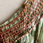 Rebecca Malone  Boho Top Sequins Embroidered Hippie Shirt Womens Medium Photo 9