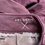 American Eagle Shorts Hi-Rise Shortie Burgundy Brushed Twill Women’s Size 4 Photo 4