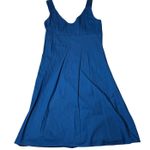 Patagonia Dress Amaia V Neck Midi Navy Strapless Sundress Organic Cotton Size 6 Photo 0
