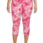 Terra & Sky Womens Capri Leggings Size 2X 20W-22W High Rise Tie Dye Pink… Photo 1