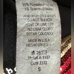 Sequence Open Back Black Red and Gold Long Sleeve Pant Bodysuit Womens Sz Small Photo 7