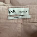 ZARA The Marine Straight Leg Vintage High Rise Raw Hem Relaxed Fit Jeans 4 Pink Photo 6