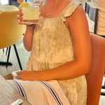 By The River Green And White Dress Photo 1