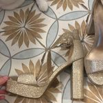 Sparkly gold high heels Size 7.5 Photo 0