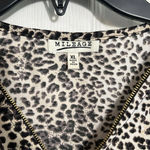 Mileage  women’s XL Leopard print top - 3/4 roll-tab sleeves Photo 3