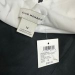 Club Monaco Women’s 14 Silk Double V-Neck Mini Dress White Black Floral Slip NWT Photo 1