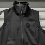 The North Face Womens Small Black Softshell Full Zip Vest Windproof Logo Jacket Photo 3