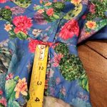 Lucky and Blessed L&b floral long sleeve short blue pink romper V Neck large Photo 2