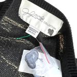 Jaclyn Smith Collection Womens Black Gold Metallic Sweater Size XL NWT Photo 5