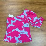 NWT Floral Set Hight Waits Maxi Skirt With One Shoulder Top Sz S Pink Photo 13