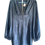 Miss Lola Black Jacquard Mini Dress - Size L Photo 0