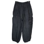 eskandar Linen Cargo Balloon Pants Grey Lagenlook size 0 / US 6 Photo 3