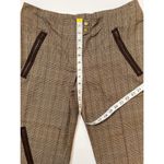 H&M Chocolate/Beige Plaid Zipper Design Cargo Pants Sz 10 Women Photo 5