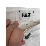 Paige  Women's Jeans Verdugo Ultra Skinny Stretch Distressed Denim White‎ Sz. 25 Photo 4