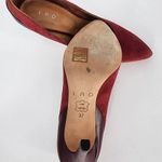 IRO Burgundy Suede/Leather Pumps Women's Size 37 (US 6.5) Photo 11