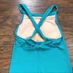 Athleta • Kokomo swim dress halter convertible teal Fiji Green jungle swimsuit Photo 10