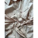 Fashion to figure Beige Utility Tie Front Cotton Long Sleeve Romper Size 1X Photo 12