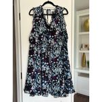 Torrid  Mini‎ Ruffle Trim Dress Chiffon Floral Multi-Color Plus Size 1X NWT Photo 4