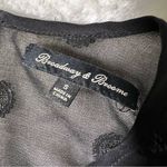 Madewell  Broadway & Broome Black Silk Sequin Rosette Cocktail Dress Photo 11