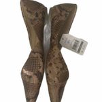 Time & Tru Metallic Snake Print Flats Photo 1