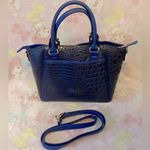 M.C. Mark Chantal vintage Designer Handbag (NEW condition) blue leather Photo 12