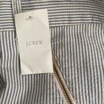 J.Crew  NWT City Fit Pinstripe Seersucker Pants Blue White Stripe Ankle Straight Photo 4
