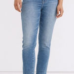 Madewell  Mid Rise Stovepipe Slim Straight Jeans Blue 27 Tall Photo 0
