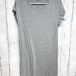 Antistar Dress Women Size XS Gray Boat Neck Short Sleeve Midi Cuffed Sleeve Photo 0