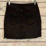 Wild Fable Jean Mini Skirt Stretchy Distressed Black-4 Photo 1