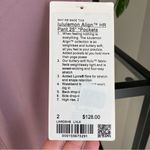 Lululemon NWT Align With Pockets Lavender Lux 25” Photo 6