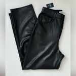 Abercrombie & Fitch NEW The Ankle Straight Ultra High Rise faux leather pants 29 Photo 7