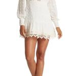 Love X Design Rina Long Sleeve Dotted Chiffon Lace Trim Dress Size Mediu… Size M Photo 0