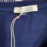 Love Stitch Dark Blue Sweater with embroidered Multicolor Bolt Accents Size L Photo 3