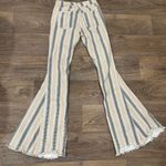 Altar'd State Altar’d State Women’s Boho Striped Bell Bottom Flare Jeans – Size Small – Retro Photo 2