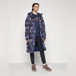 Columbia Boundless days printed floral long down puffer coat 1X NEW Photo 1