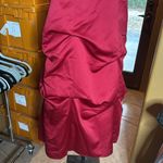 David's Bridal David’s Bridal Bridesmaid Dress Apple Red Size 0 Photo 3