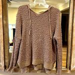 B.Original Chunky Brown Sweater  Boutique Roomy Comfy Womens Small Medium Hoodie Photo 3