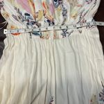 Free People Ivory Floral Island Time One Shoulder Cropped Jumpsuit Womens Medium Photo 15