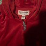 Juicy Couture  Red Jacket Velour Zip-Up Photo 2