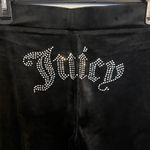 Juicy Couture 🔥 OG Bling Velour Tracksuit Hoodie & Pants Liqourice Black LARGE Photo 7