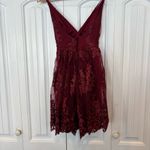 Lulus Wine A Love To Remember Lace Dress Size‎ Small Photo 1