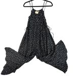 Maeve Polka Dot Finley Jumpsuit Wide Leg Drawstring Black Size US 0 UK 4 Photo 0