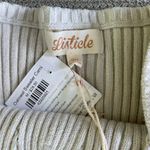 Listicle  Ivory Oatmeal Ribbed Knit Sweater Camisole Tank Top Size Medium Photo 2