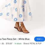 Petal + Pup Francesca 2 Piece Set Skirt & Smock Top Size Large Blue Photo 4