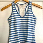 EXPRESS Periwinkle Blue & White Striped Racerback Top, sz. XS Photo 0