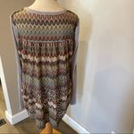 Dylan NWOT  Grey Thermal Multicolor Back Long Sleeve Top Women’s Size Large Photo 2