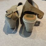 KANNA Tan Suede Slingback Espadrille Wedge Size 7 Photo 5