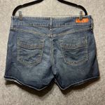Denizen Levi's Denim Shorts Cuffed‎ Hem Mid Rise Stretch Blue Size 12 Photo 5