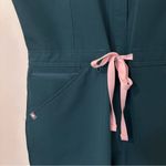 FIGS  Rafaela Cargo Scrub Jumpsuit Womens Medium Teal Blue Green Photo 4